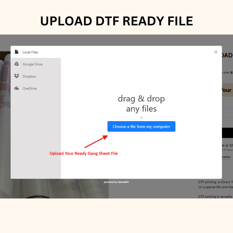DTF - BUILD YOUR GANG SHEET